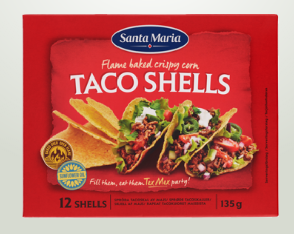 TACO SHELLS 135G×12PZ 塔可玉米卷饼
